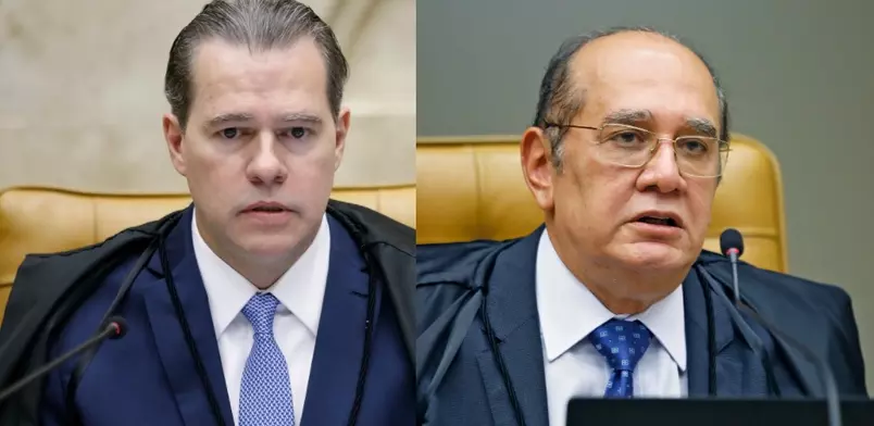 Ministros Dias Toffoli e Gilmar Mendes do Supremo Tribunal Federal Foto: Fellipe Sampaio e Nelson Jr./SCO/STF