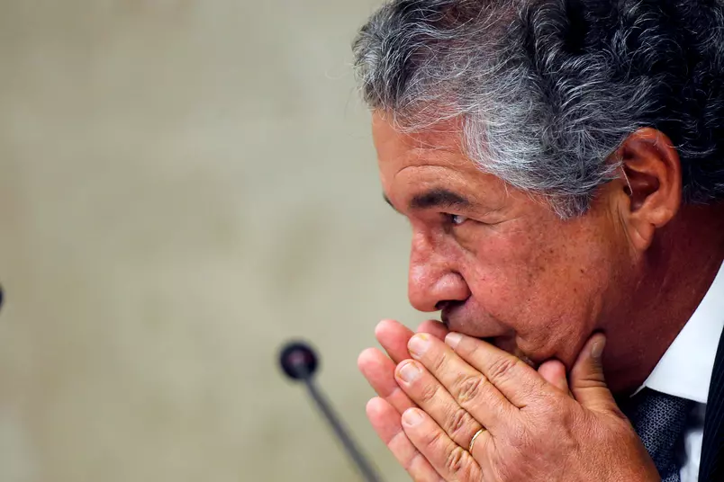 O ministro Marco Aurélio Mello durante sessão do STF Foto: Adriano Machado/Reuters (17.out.2020)
