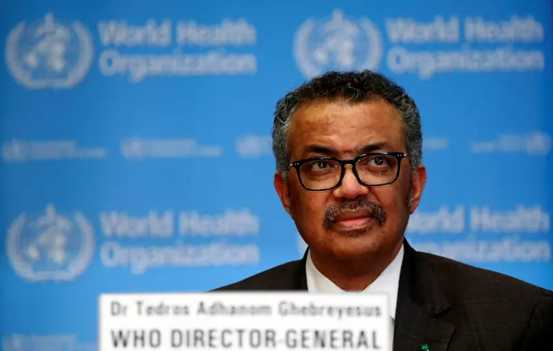 Tedros Adhanom, diretor-geral da Organização Mundial da Saúde Foto: Denis Balibouse - 28.fev.2020/ Reuters